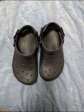 CROCS Classic Clog Mules in Black